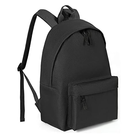 KDWAVE Classic Backpack for Women Men Lightweight Laptop Backpack Daypack Travel Bag with Adjustable Padded Shoulder Straps Black Cover