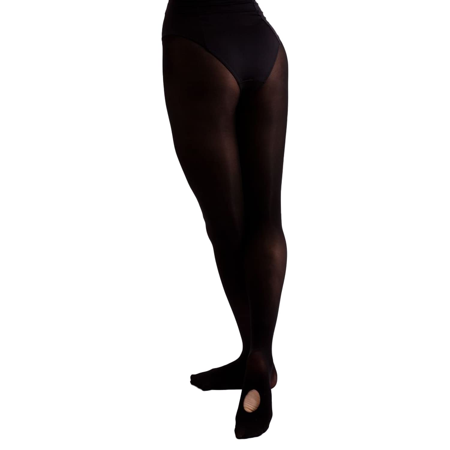 Undercover Ladies Intermediate Convertible Dance Tights Black Small