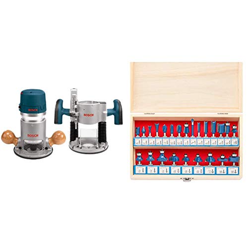 Bosch 1617EVSPK Wood Router Tool Combo Kit & Fixed Base ...