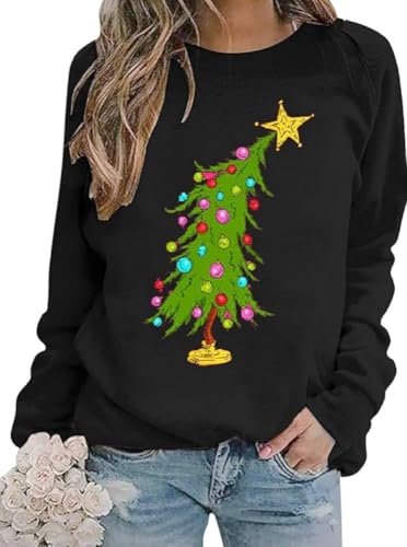 essential cocoon Sudadera de Navidad con diseño de renos y alcohol para mujer, diseño de guerrero, zorra, zorra, moscato, vodka, Blitzen, Navidad, negro (I-Black), Large