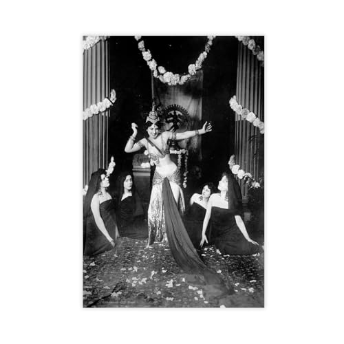 Mata Hari impression sur toile mystérieuse pour décorer un salon