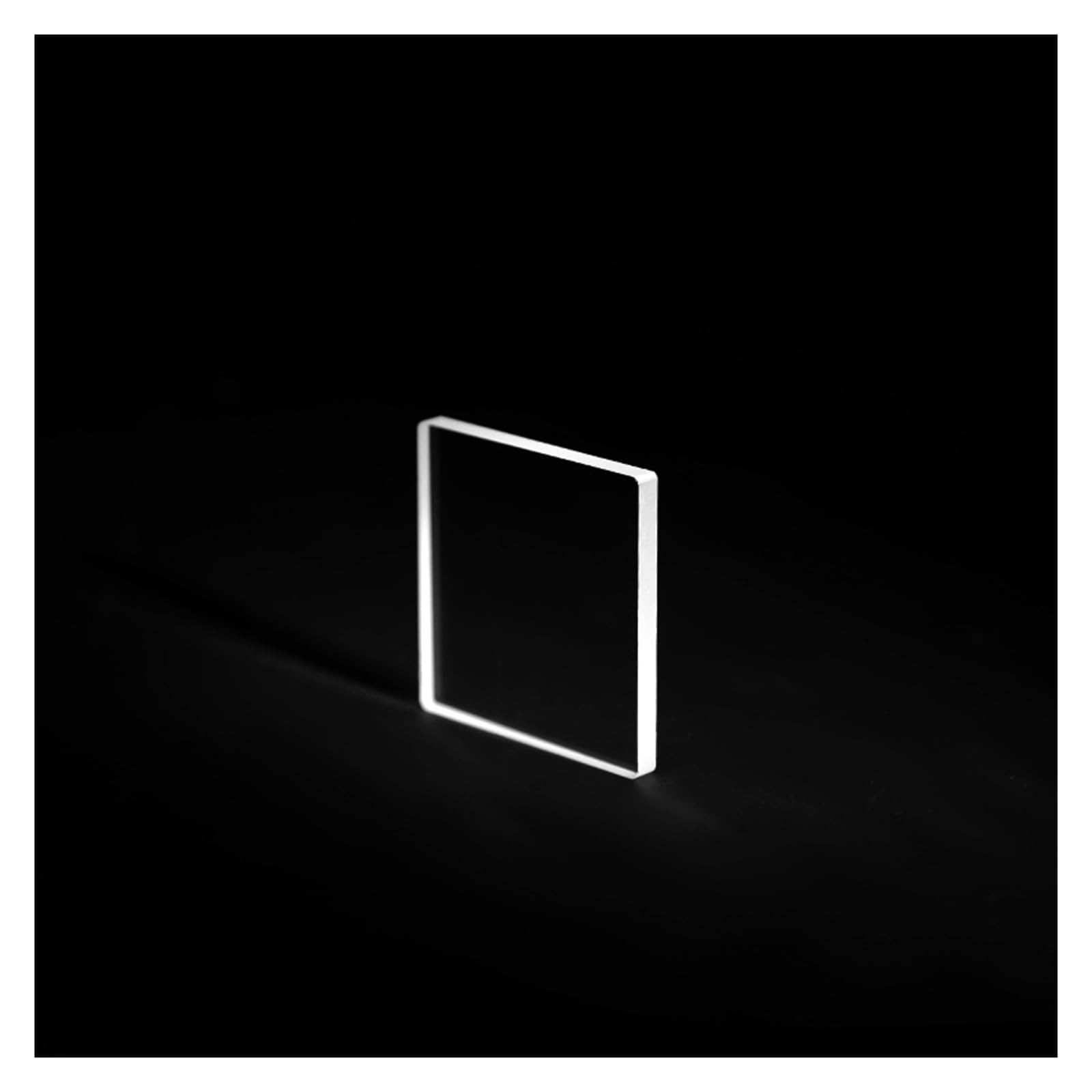 JGS1 – plaque de verre Quartz carrée UV, Ultra fine, haute précision, transmission, résistance à la chaleur, plusieurs tailles, laboratoire optique personnalisé, 10 pièces(L4 W2 T0.1mm)