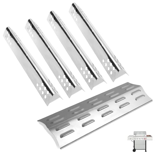 Image of SafBbcue Heat Plate for Royal Gourmet GA5401T Grill Heat Tent Flavorizer Bar Burner Cover Flame Tamer for Royal Gourmet Grill Replacement Parts, 5pcs Stainless Steel