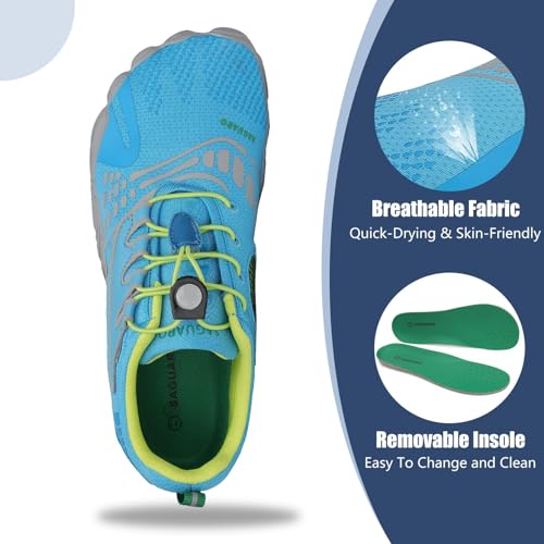 Image of SAGUARO Womens Mens Barefoot Shoes Minimalist Trail Runner Wide Toe Box Zero Drop Outdoor Cross Training Shoe