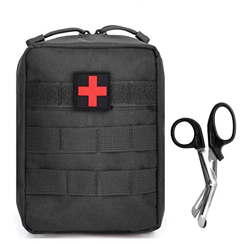 Infityle EMT MOLLE Medical Utility bag 900D with First Aid Patch And Shear - Black