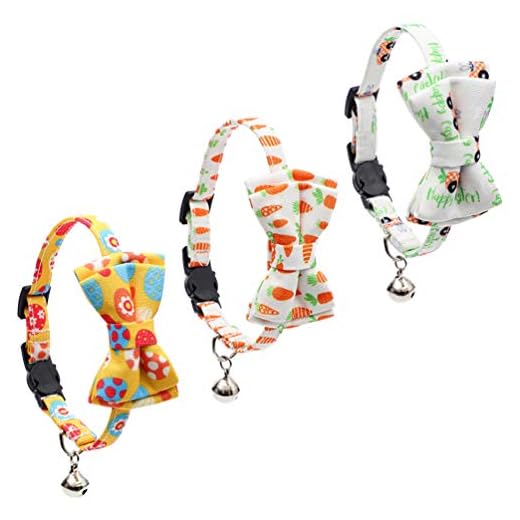 Balacoo 3Pcs Påsk Katt Kragebrytning Påsk Bunny Ägg Katt Krage På