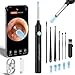 Hopefox Otoscopio Limpiador Oidos, 3,5mm WiFi Endoscopio de Oído con 1080P Cámara y 6 LED, Limpieza de Oídos con 6 Puntas de Silicona suave y Kit Completo de 7 Piezas