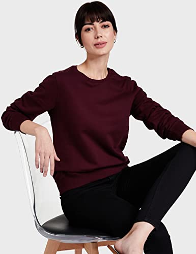 Image of Women's Cotton Round Neck Pullover Sweater