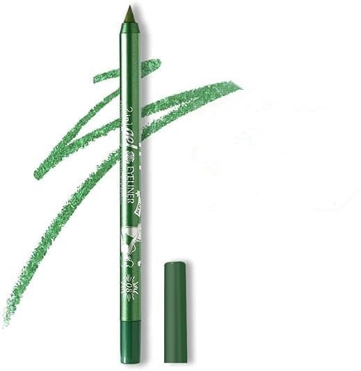 Delineador de ojos de color, Lápiz de Ojos Impermeable,Lápiz de delineador de ojos mate lápiz de lápiz de delineador de ojos profesional lápiz de maquillaje de sombra de ojos (08# Verde)