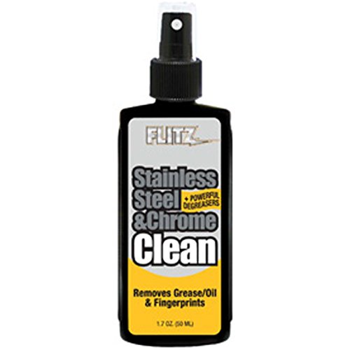Flitz SP 01502 Stainless Steel and Chrome Cleaner with Degreaser, 1.7-Ounce, Small