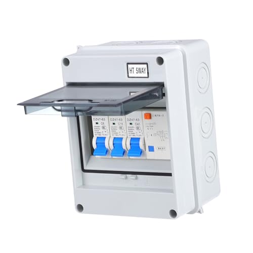 Disjoncteur différentiel 5 voies 400V miniature étanche IP54 pour la protection des ateliers