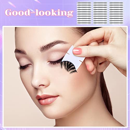 60 Pcs Self Adhesive Lash Strip 40 Mm Reusable Lash Glue Replacement False Black Eyelash Glue Strip, Suitable For Most Strip False Eyelashes #TOP5
