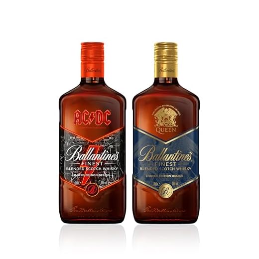 Ballantine's Finest ACDC Whisky Escocés de Mezcla, 700 ml + Ballantine's Finest Queen Whisky Escocés de Mezcla, 700 ml