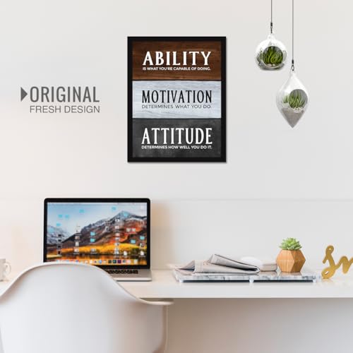 Image of Chaka Chaundh - Suitable Motivational Quotes frames for OFFICE & STUDENT- Framed Posters with Frame - Attitude Quotes Wall Frames - Ability Photos with Quotes - (14 X 11 inches)