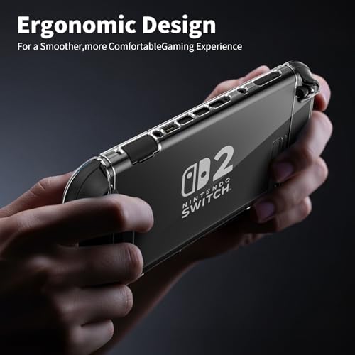 Funda acoplable para Nintendo Switch 2 de policarbonato con recortes de precisión rigida 6