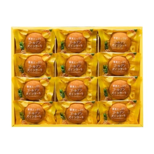 中島大祥堂 果実たっぷり ゴールデンパインケーキ 1箱(12個)