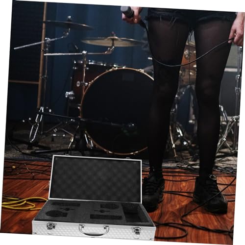 Portable Workstation Briefcase Aluminum Storage Case Slot Microphone Enclosure Men Briefcase4