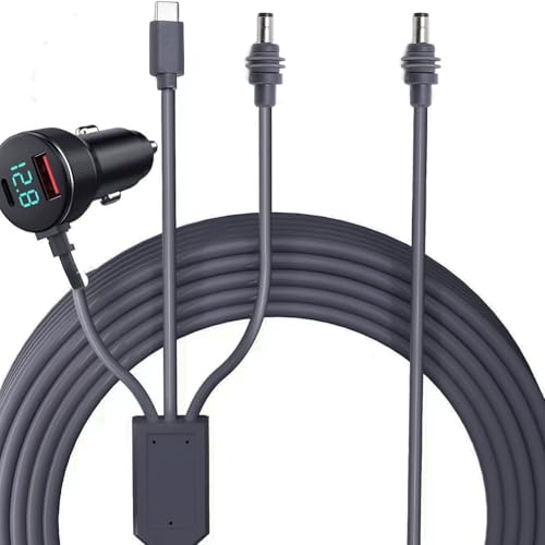 Cable de alimentación de CC SEAFRONT 3 en 1 para automóvil de 12V-24V con conector tipo C