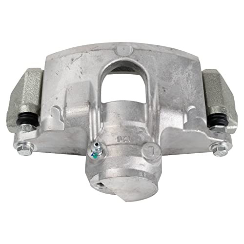 Image of TRQ Front Left Brake Caliper w /Bracket Drivers Side