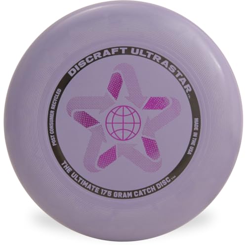 Discraft Ultrastar - 175g Post-Consumer Recycled Ultimate Frisbee Sport Flying Disc Lavender