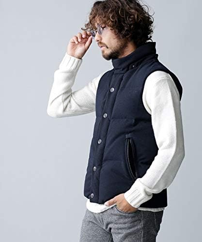 Amazon ナノ ユニバース Nano Universe 西川ダウン ウールｇ２ベスト L ブラック Nano Universe ベスト 通販