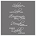 Grandora Wandtattoo Spruch Zuhause ist wo die Liebe wohnt I weiß (BxH) 35 x 58 cm I Flur Wohnzimmer Sticker Aufkleber Wandaufkleber Wandsticker W3049