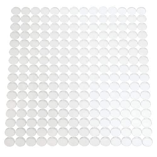 iDesign Orbz Salvaplatos para fregaderos de cocina, alfombrilla escurreplatos recortable en plástico, transparente