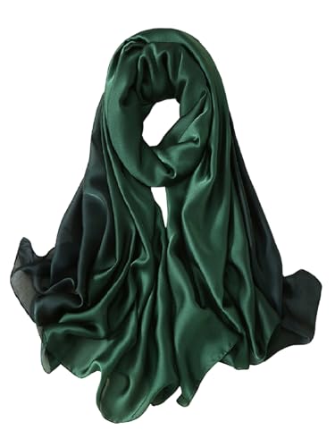 Floerns Women's Long Satin Scarf Lightweight Wraps Headscarf Trendy Summer Shawl