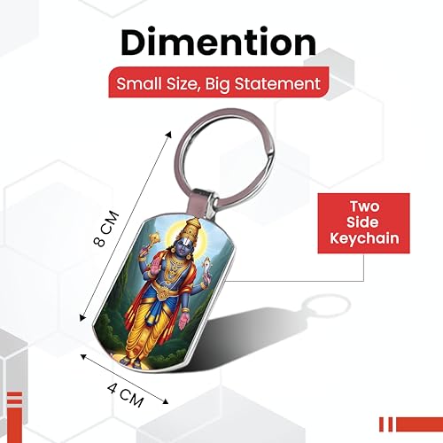 Image of Stylish Metal Keychains with Permanent Glossy Print - Inspirational Quotes & Spiritual Designs - Perfect Key chains for loved ones, Personal Use, Gifts & Return Gifts