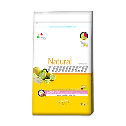 Dimensioni: 15x25x40 cm Trainer Natural Small Prosciutto Riso kg. 2 Cibo Secco per Cani, Multicolore, Unica
