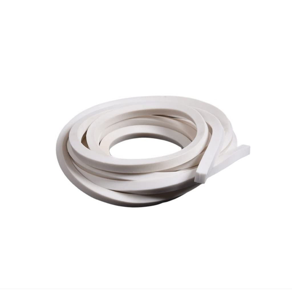 Tira De Sellado De Barra De Esponja De Espuma De Silicona, Cinta De Sellado De Espuma Rectangular, Herrajes For Puertas Y Ventanas, 1 Unidad(10x20mm 2m)