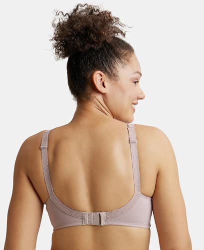 Image of Jockey ES13 Plus Size Bra | Wirefree | Non Padded | Full Coverage |Side Panel Support | Super Combed Cotton Elastane Fabric