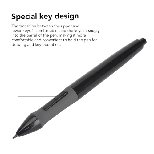 Lápiz digital PEN68 para tabletas gráficas H420, H58L, 680S, K58, 680TF, H610PRO (2048), 1060PLUS, W58, DWH69, WH1409 (2048), 8192 niveles de sensibilidad a la presión, diseño ergonómico miniatura 2