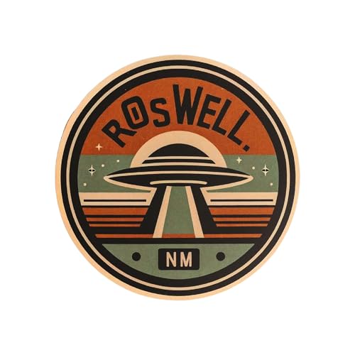 Image of Vagabond Heart Roswell Sticker - Roswell NM Weatherproof Vinyl Decal - Roswell New Mexico Souvenir