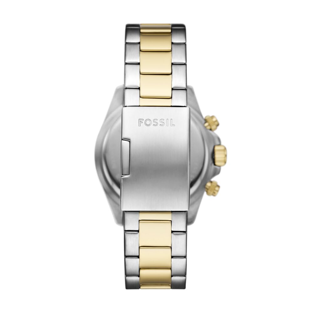 FOSSIL Autocross Uhr für Herren, Quarz Multifunktionswerk mit Edelstahl oder Lederarmband