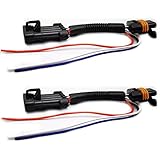 DEVMO 2pcs Compatible with Polaris RZR 900 1000 XP Turbo Tail Light Power Harness Whip Brake Light License Plate Rear Light Plug and Play 3 Wire Power Harness