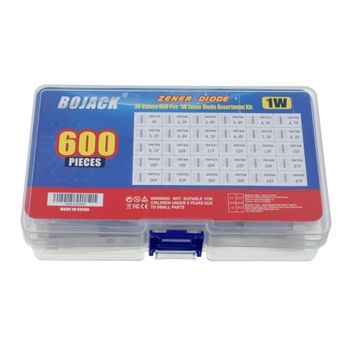 Bojack BJ-30V-300P 30 Values 600 Pcs 1W Zener Diodes Assortment Kit thumb #4
