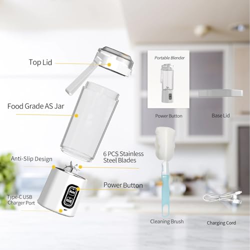 Image of Portable Blender, Personal Blenders with Pulse Mode, Smoothie & Shake Maker