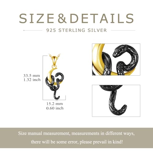 Collar de serpiente hipoalergénico en plata 925 para mujer 6