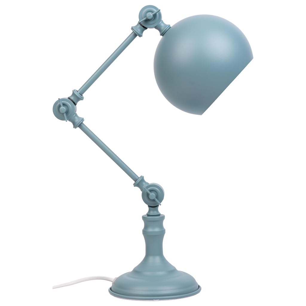Lámpara flexo di mesa di metallo grigio 26x15x60