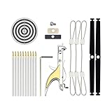 Mini Archery Crossbow DIY Assembly Kit Keychain Set Right Hand Mini Crossbow Hunting Metal Material Catapult for Hunting Shooting Practice Archery Entertainment Fun