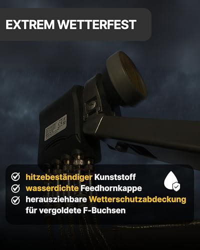 SCHWAIGER Octo LNB digital Sun Protect I Low Noise Blockconverter für 8 Teilnehmer I ohne...