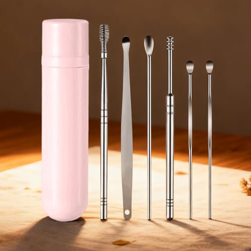 Nankoyal Eliminación De De Oídos - Cuchara Compacta Y Ergonómica Para De Oído,Kit De Limpieza Para Los Oídos | Para Hombres Mujeres Niños Niñas Jóvenes Adolescentes Hogar - imagen 3