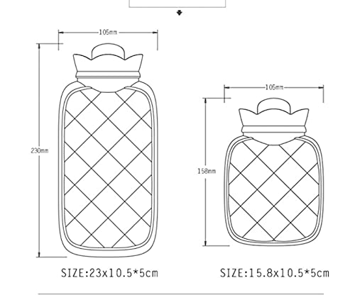 Warm waterzakfles Siliconen Gel Water-gevulde Food-Grade Mini-gebreide tas, draagbare Hot-Water Bag Care for Women… - Image 3
