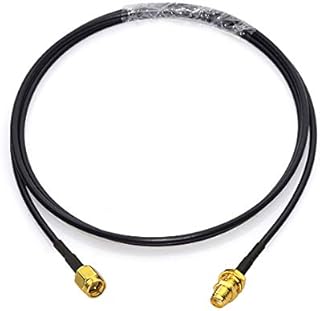 Bingfu SMA Male to SMA Female Bulkhead Mount RG174 Antenna Extension Cable 1m 3 feet Compatible with 4G LTE Router Gateway Cellular RTL SDR Dongle ADS-B Receiver