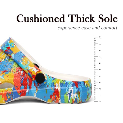 Image of SOSOWHLTE Men's Women's Arch Support Clogs,Unisex Garden Shoes Comfortable Slip-on Outdoor Sandals Slippers for Beach Casual