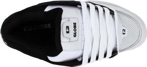 Image of Globe Mens Fusion Skate Shoes, White /Charcoal /Black, 11.5 D US