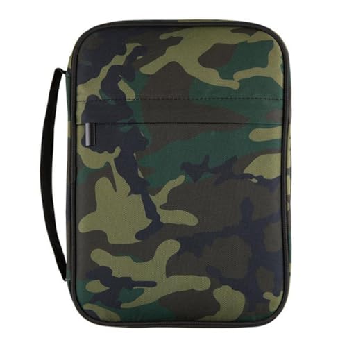 Housse de Bible en toile 16,5 x 24,1 cm et étui de protection camouflage Faithworks