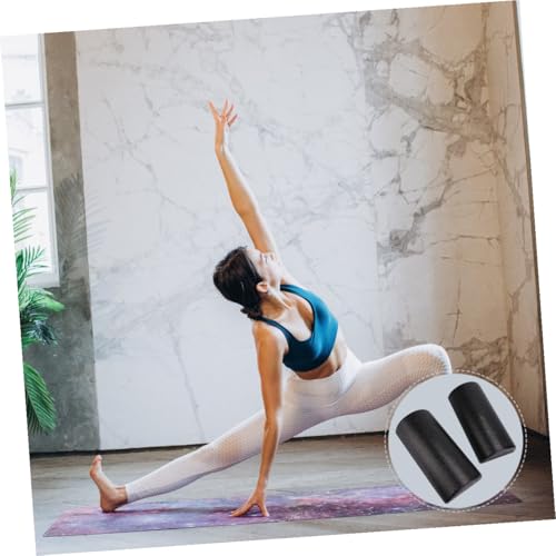 2 piezas de rodillos de columna de yoga de alta densidad EPP para terapia de masaje y ejercicios de espalda, piernas y core miniatura 3