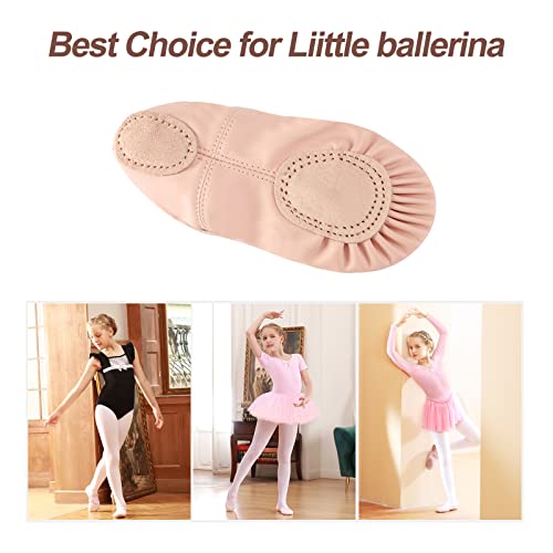 Ballet Shoes for Girls, Canvas Ballet Shoes Leather Split Sole Dance Shoes, Ballet Slippers for Toddler Girls(Toddler/Little/Big Kid)4